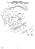 CONTROL PARTS Diagram and Parts List for GS2SHAXKS02  Whirlpool Refrigerator