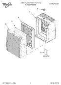 SECTION Diagram and Parts List for AP45030H0  Whirlpool Air Purifier
