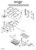 SHELF PARTS Diagram and Parts List for GB9SHKXMQ02  Whirlpool Refrigerator