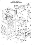 LINER Diagram and Parts List for ET18TKXDW03  Whirlpool Refrigerator