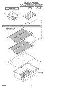 SHELF PARTS, LITERATURE AND OPTIONAL PARTS Diagram and Parts List for ET6WSMYKQ01  Whirlpool Refrigerator
