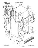 CABINET Diagram and Parts List for ET20DKXXN00  Whirlpool Refrigerator