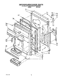 REFRIGERATOR DOOR Diagram and Parts List for ET18DKXWW01  Whirlpool Refrigerator