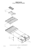 SHELF Diagram and Parts List for ET18JKYSN05  Whirlpool Refrigerator