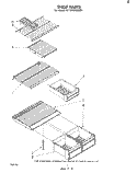 SHELF Diagram and Parts List for ET18TKXMWR1  Whirlpool Refrigerator