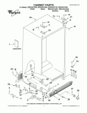 CABINET PARTS Diagram and Parts List for GD5DHAXVB05  Whirlpool Refrigerator
