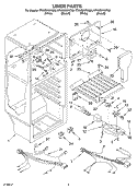 LINER PARTS Diagram and Parts List for ET4WSKYKT03  Whirlpool Refrigerator
