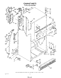 CABINET Diagram and Parts List for ET18AKXTF01  Whirlpool Refrigerator