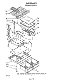 Part Location Diagram of 1105830 Whirlpool Shelf, Cantilever (sold individually, 3 recommended)