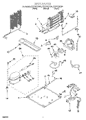 UNIT Diagram and Parts List for ET21CKXHB01  Whirlpool Refrigerator