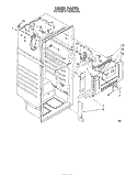 LINER Diagram and Parts List for ET18SKRSW00  Whirlpool Refrigerator