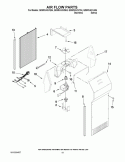 AIR FLOW PARTS Diagram and Parts List for GD5RVAXVB04  Whirlpool Refrigerator