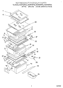 REFRIGERATOR SHELF Diagram and Parts List for GS5SHGXKB00  Whirlpool Refrigerator