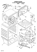 LINER Diagram and Parts List for ET1FTKXKT00  Whirlpool Refrigerator