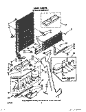UNIT Diagram and Parts List for ET18AKXRWR4  Whirlpool Refrigerator
