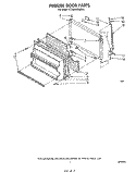 FREEZER Diagram and Parts List for ET18AKXRWR3  Whirlpool Refrigerator