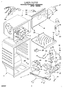 LINER Diagram and Parts List for ET20NKXDW01  Whirlpool Refrigerator
