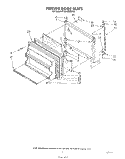 FREEZER DOOR Diagram and Parts List for ET18HMXSW05  Whirlpool Refrigerator