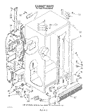 CABINET Diagram and Parts List for ED25RQXWW00  Whirlpool Refrigerator