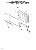 FREEZER DOOR PARTS, OPTIONAL PARTS Diagram and Parts List for GR2SHKXMQ00  Whirlpool Refrigerator
