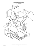 LOWER OVEN Diagram and Parts List for KEBS276XBL3  KitchenAid Wall Oven