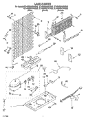 UNIT Diagram and Parts List for ET4WSKYKQ02  Whirlpool Refrigerator
