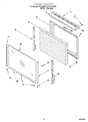 DOOR, LIT/OPTIONAL Diagram and Parts List for  Roper Range