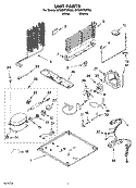 UNIT PARTS Diagram and Parts List for GT9MHTXRT00  Whirlpool Refrigerator