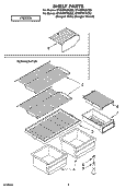 SHELF PARTS, OPTIONAL PARTS Diagram and Parts List for ET4WPKYKQ02  Whirlpool Refrigerator