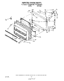 FREEZER DOOR Diagram and Parts List for ET22DMXWW00  Whirlpool Refrigerator
