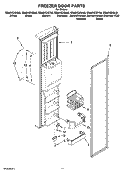 FREEZER DOOR PARTS Diagram and Parts List for GS6NVEXSS03  Whirlpool Refrigerator