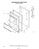 REFRIGERATOR DOOR, LIT/OPTIONAL Diagram and Parts List for ET18SKRSW02  Whirlpool Refrigerator
