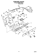 CONTROL PARTS Diagram and Parts List for GD5PHAXMS00  Whirlpool Refrigerator
