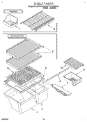 SHELF, LIT/OPTIONAL Diagram and Parts List for ET18NMXDW04  Whirlpool Refrigerator