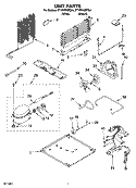 UNIT PARTS Diagram and Parts List for ET1PHKXPT04  Whirlpool Refrigerator