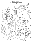 LINER Diagram and Parts List for ET18TMXDW01  Whirlpool Refrigerator
