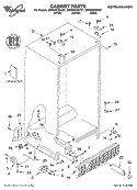 CABINET, LITERATURE Diagram and Parts List for GD2NHGXKB01  Whirlpool Refrigerator