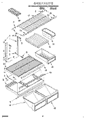 SHELF Diagram and Parts List for ET20NKXAN05  Whirlpool Refrigerator