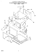 LOWER OVEN Diagram and Parts List for KEBS277BBL3  KitchenAid Wall Oven