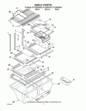 SHELF PARTS Diagram and Parts List for ET1CHMXKT03  Whirlpool Refrigerator