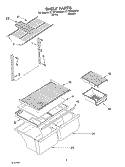 SHELF, OPTIONAL Diagram and Parts List for ET1WTKXKT01  Whirlpool Refrigerator
