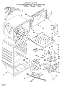 LINER Diagram and Parts List for ET21CMXJT00  Whirlpool Refrigerator