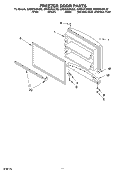 FREEZER DOOR, OPTIONAL Diagram and Parts List for GR9SHKXKL02  Whirlpool Refrigerator
