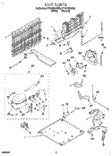 UNIT Diagram and Parts List for ET18HNXDN05  Whirlpool Refrigerator