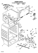 LINER PARTS Diagram and Parts List for ET8WTMXKQ05  Whirlpool Refrigerator