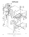 CABINET Diagram and Parts List for ET18SCXMWR4  Whirlpool Refrigerator