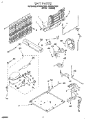 UNIT Diagram and Parts List for ET20NKXDW01  Whirlpool Refrigerator