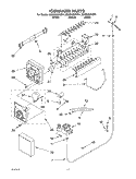 ICEMAKER Diagram and Parts List for GD2SHGXKB01  Whirlpool Refrigerator