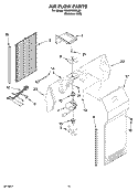 AIR FLOW PARTS Diagram and Parts List for GS6NVEXSL00  Whirlpool Refrigerator