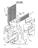 UNIT Diagram and Parts List for ET18AKXRWR3  Whirlpool Refrigerator